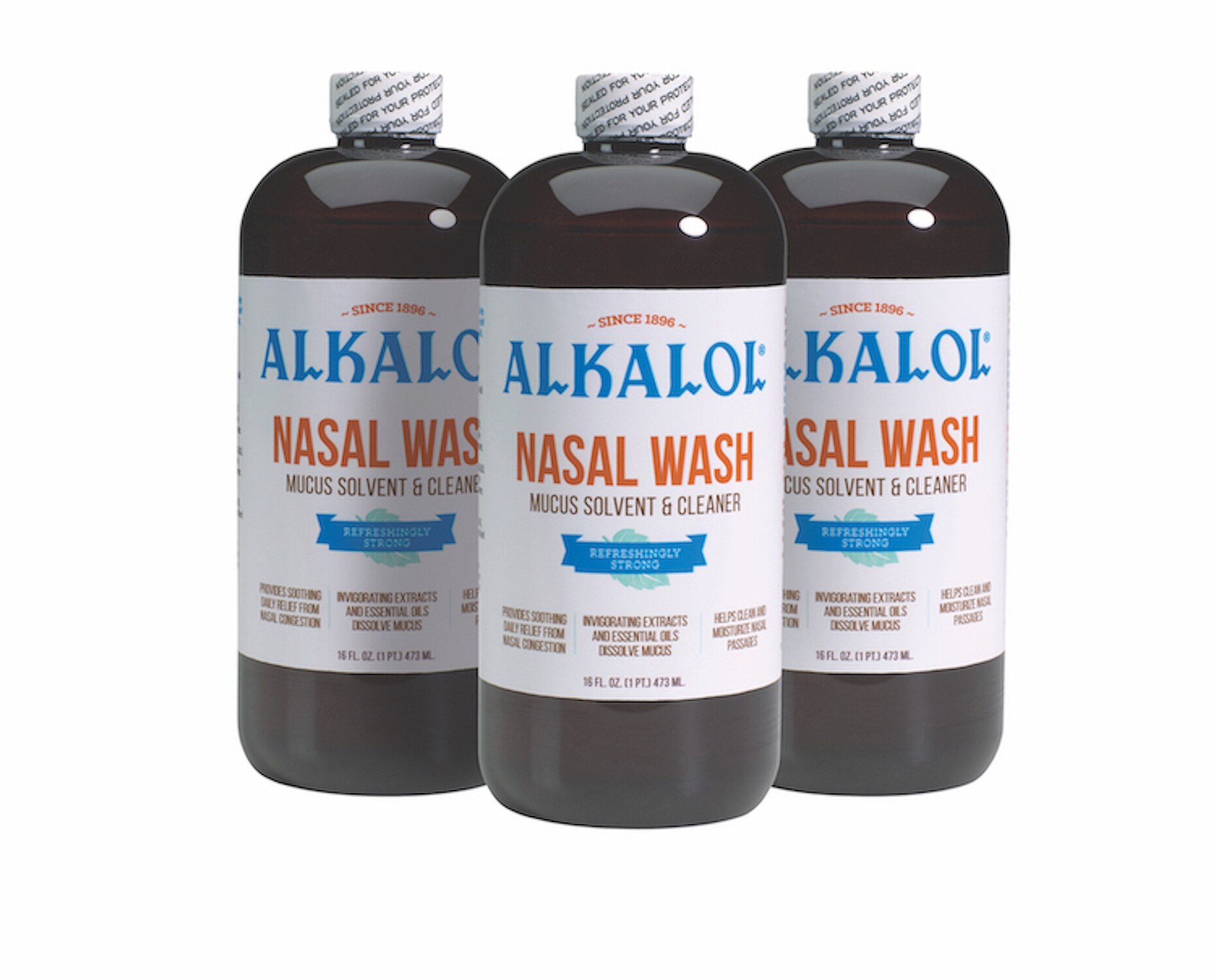 Alkalol Nasal Wash 3-Pack, 16 OZ