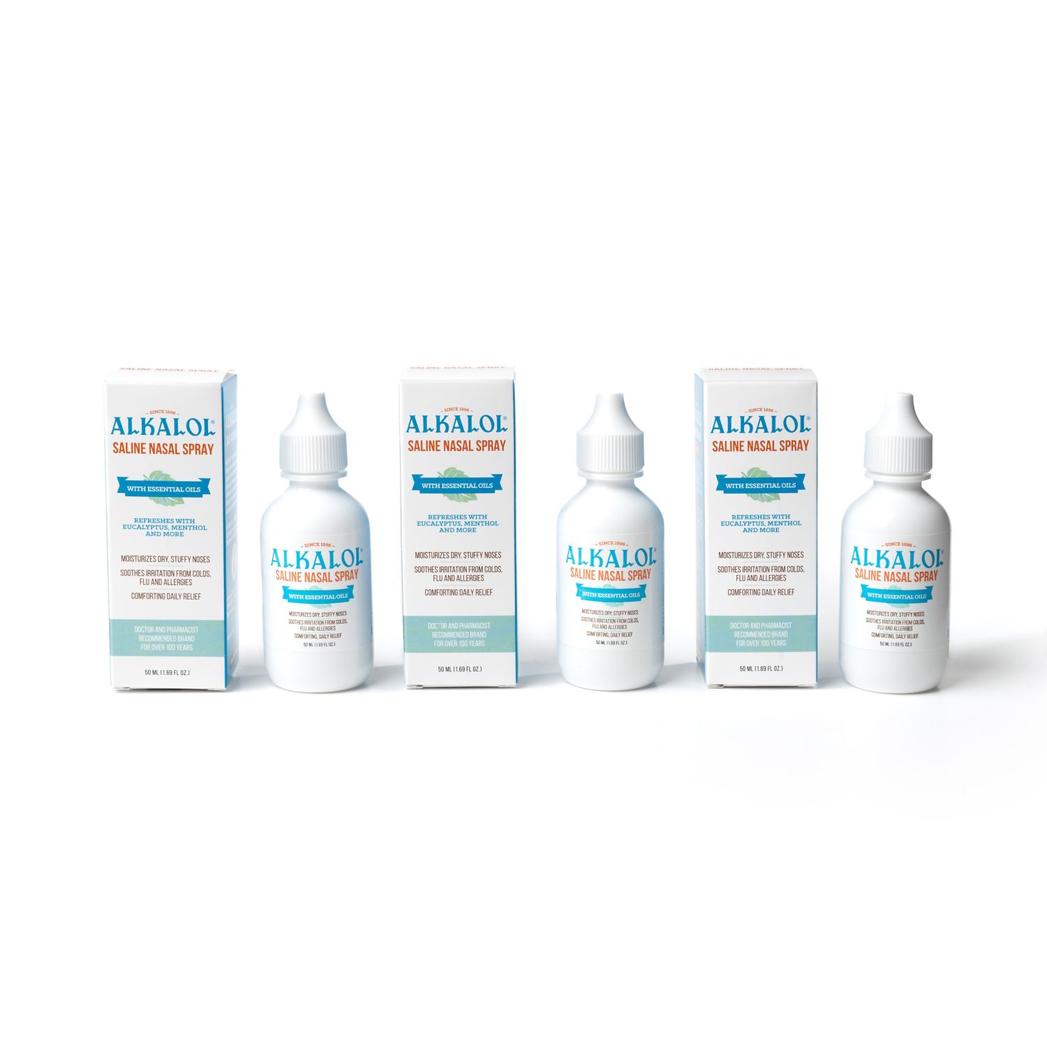 Alkalol Saline Nasal Spray, 3 CT