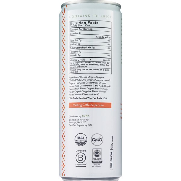 Runa Energy 12 OZ
