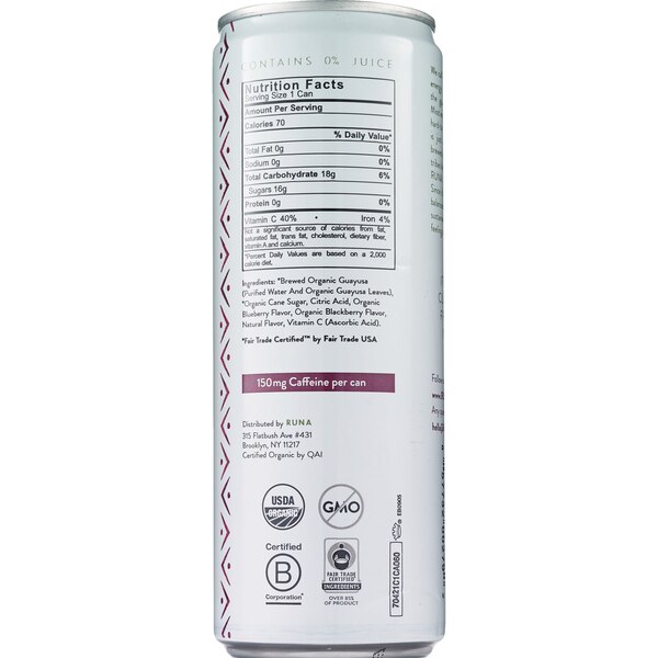 Runa Energy 12 OZ