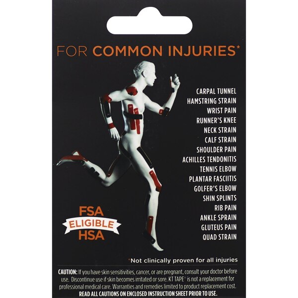 KT Tape Original Elastic Sports Tape Strips, 20 CT