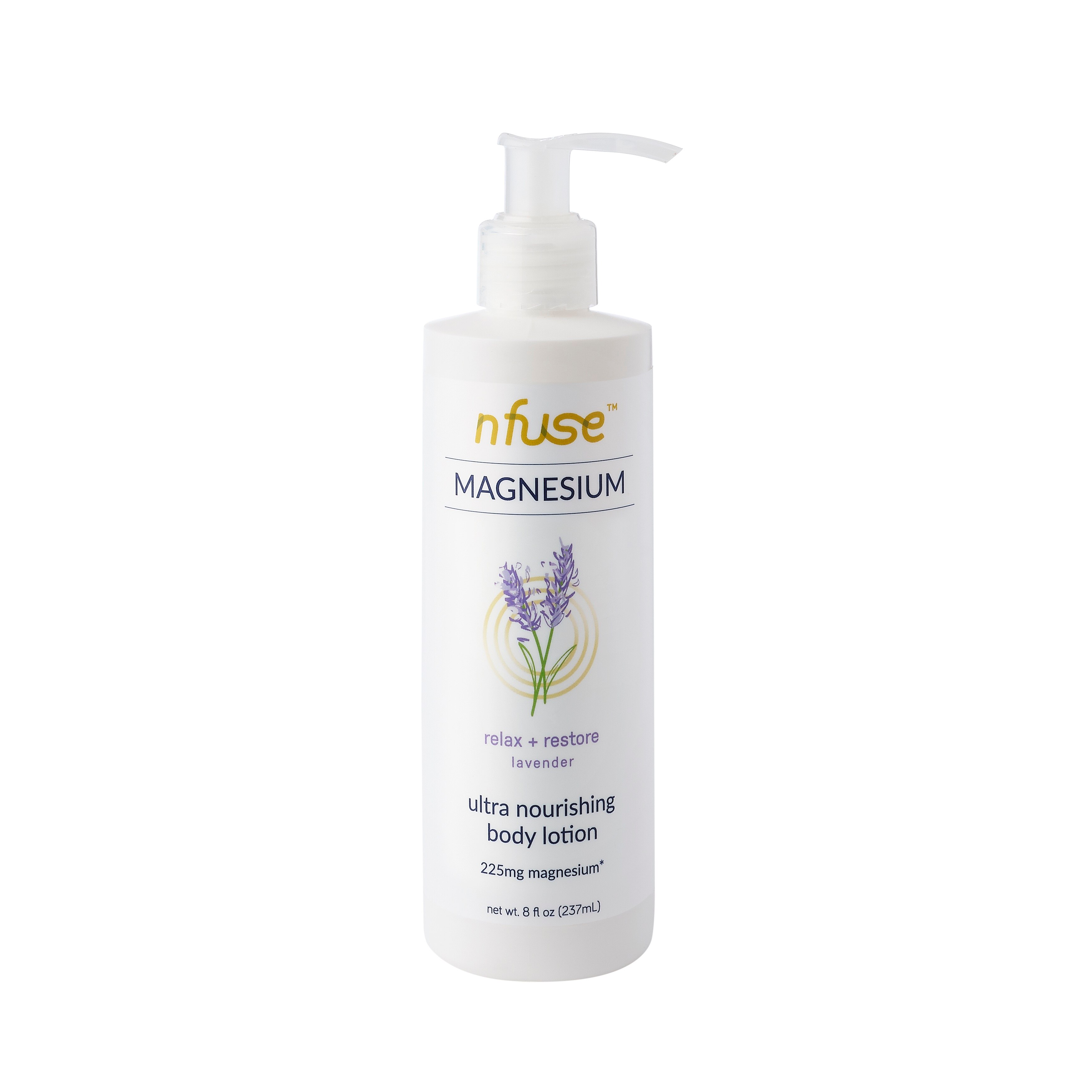 nfuse Lavender Magnesium Body Lotion, 8 OZ