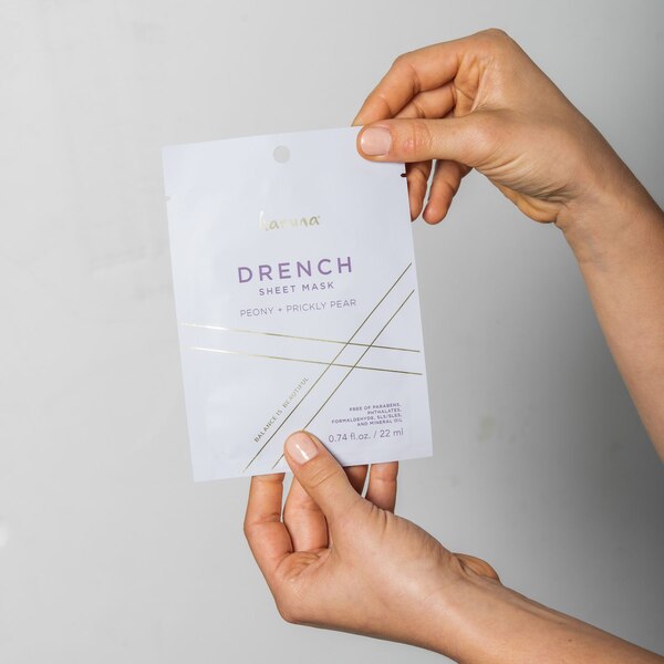 Karuna Drench Sheet Mask, Peony & Prickly Pear