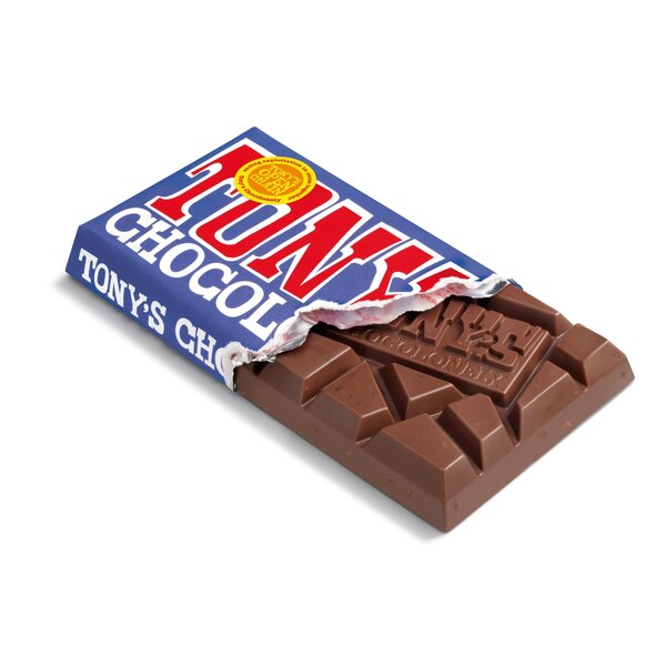 Tony's, Chocolonely Dark Milk Pretzel Toffee 42% Bar,6.35 oz