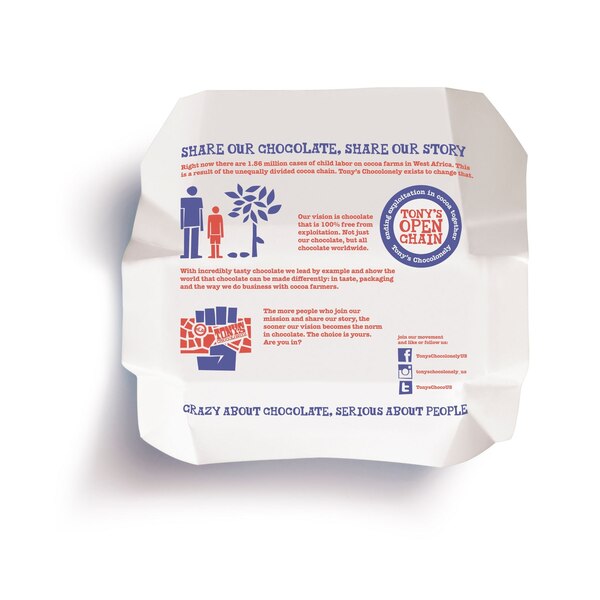 Tony's, Chocolonely Dark Milk Pretzel Toffee 42% Bar,6.35 oz