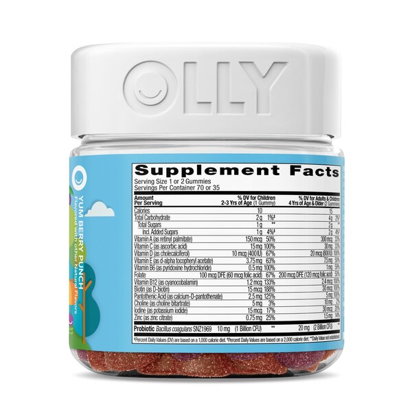 OLLY Kids Multi & Probiotic Gummies