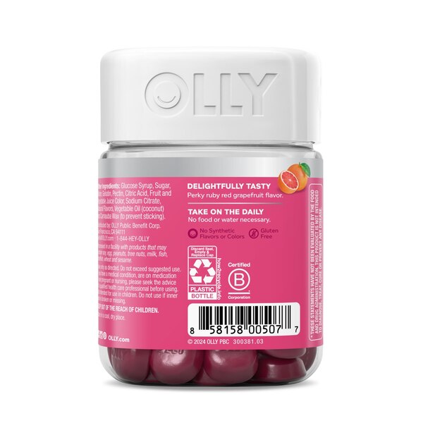 Olly Undeniable Beauty Vitamin 60CT, Grapefruit Glam