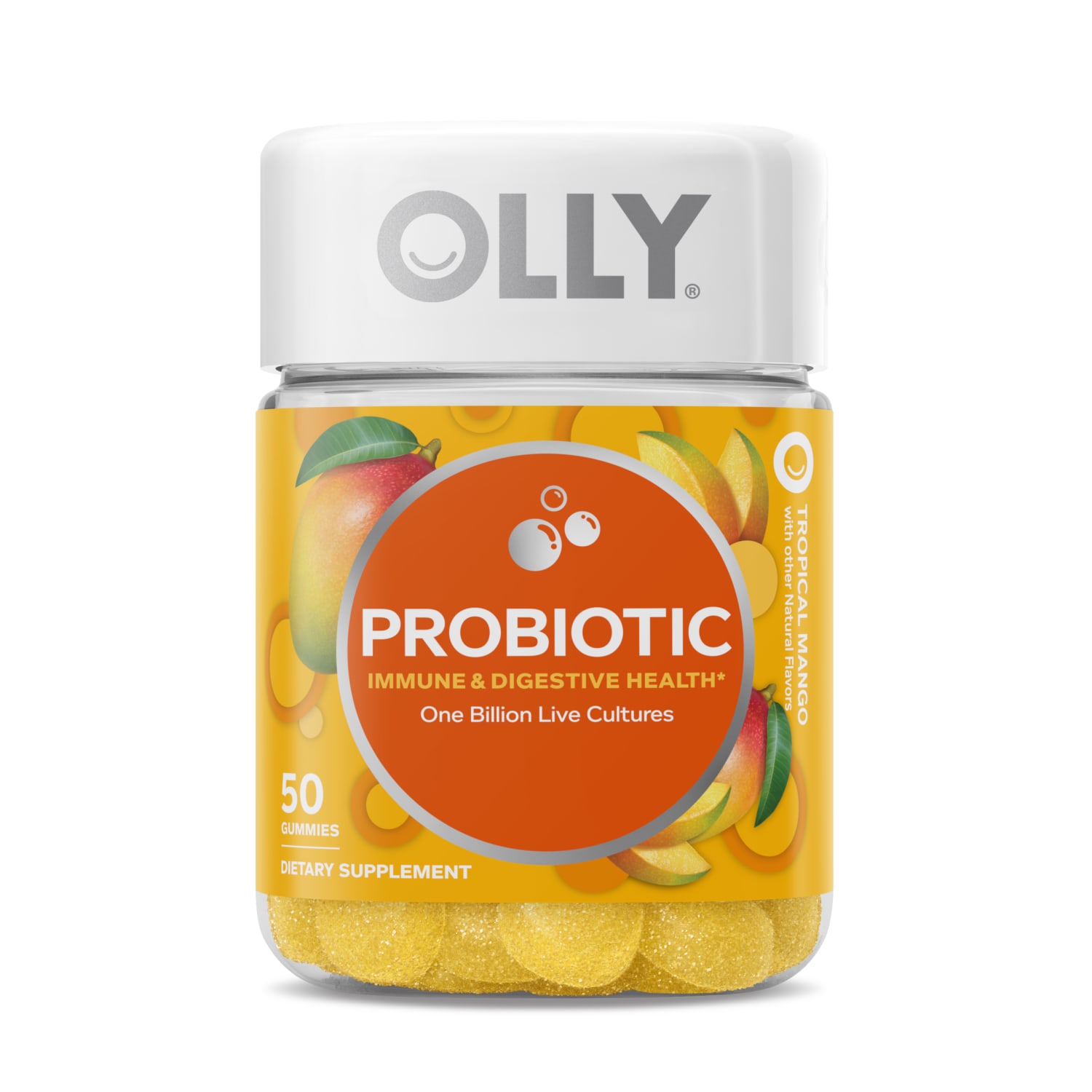 Olly - Probióticos, 50 u., Tropical Mango