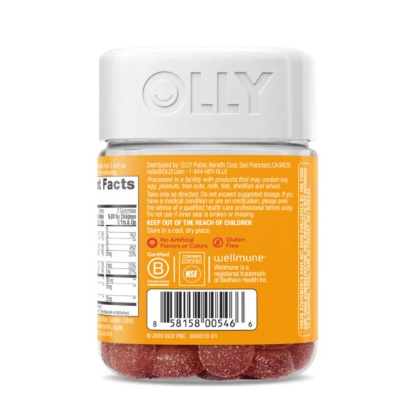 Olly Kids Mighty Immunity Gummies Cherry Berry, 50CT