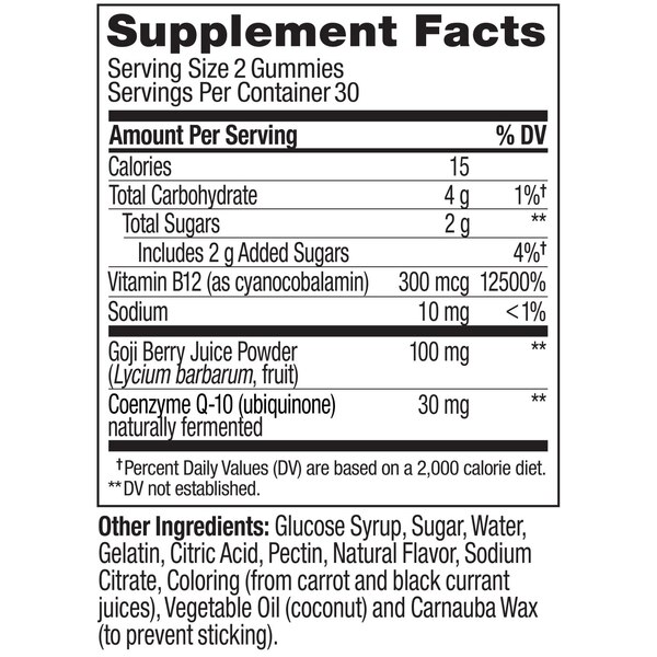 OLLY Daily Energy Gummies, 60 CT