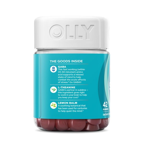 OLLY Goodbye Stress Gummies, Berry Verbena