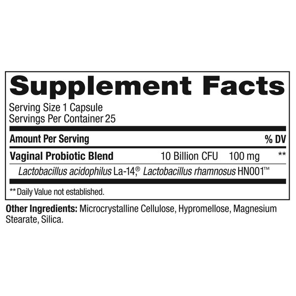 OLLY Happy Hoo-Ha, Women's Probiotic Capsule Supplement, 25 CT