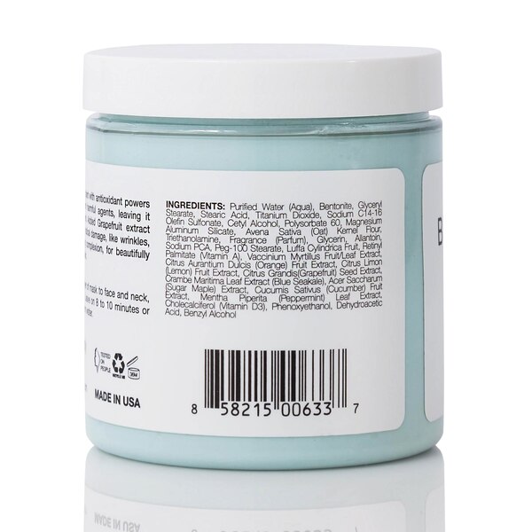 Vitamins and Sea Beauty Blue Sea Kale & Grapefruit Deep Pore Exfoliating Face Mask, 8.5 OZ