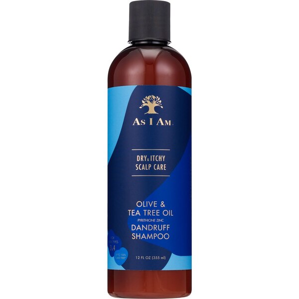 As I Am Olive & Tea Tree Oil Dandruff Shampoo, 12 OZ