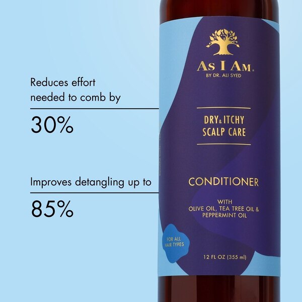 As I Am Dry & Itchy Scalp Care Dandruff Conditioner, 12 OZ