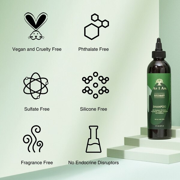 As I Am Rosemary Shampoo, 8 OZ