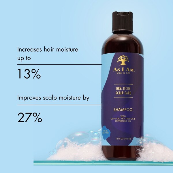 As I Am Olive & Tea Tree Oil Dandruff Shampoo, 12 OZ
