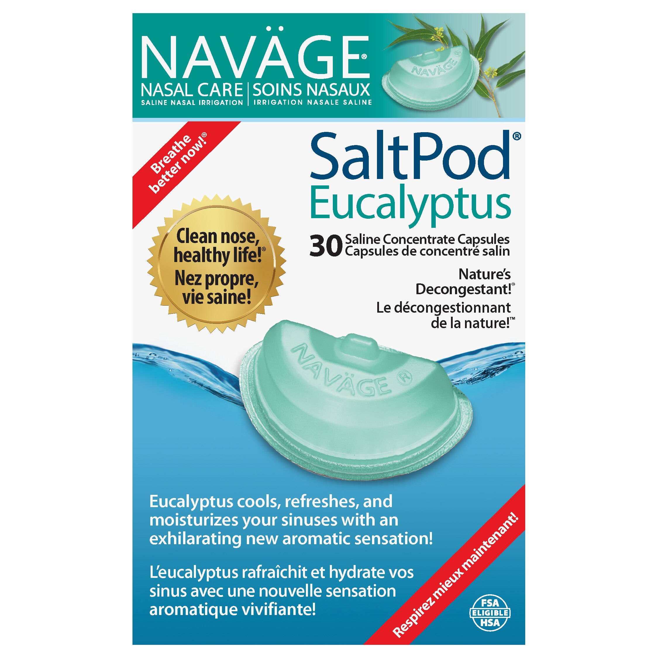 Navage Nasal Care Eucalyptus SaltPod, 30 CT Pick Up In Store TODAY at CVS
