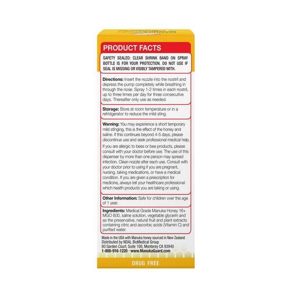 ManukaGuard Kids Sinus Nasal Spray, 0.51 OZ