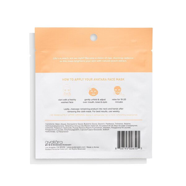 Avatara Peach Beach Brightening Mask