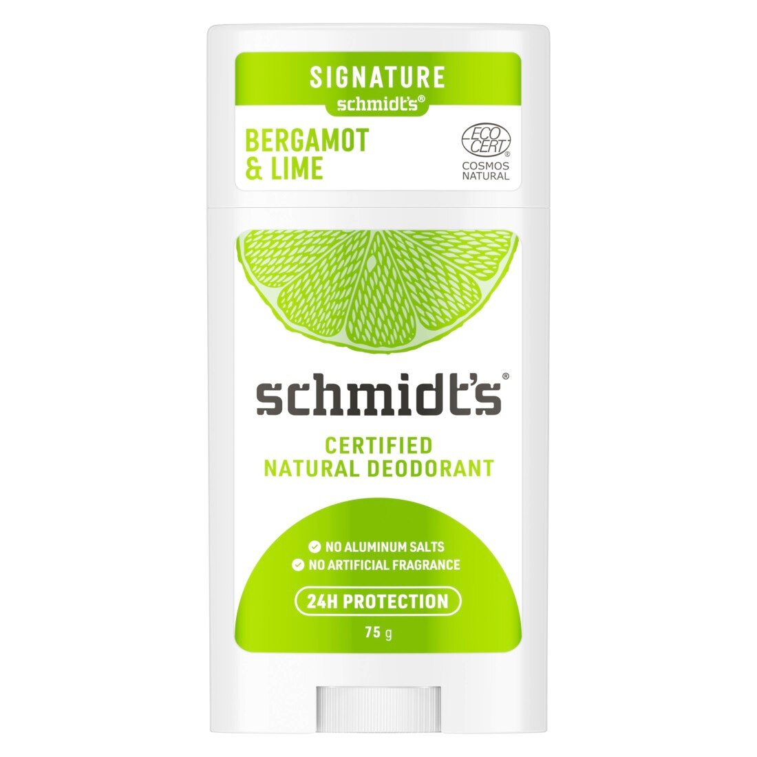 Schmidt's Natural Deodorant Stick - Bergamot & Lime, 2.65 OZ