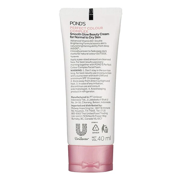 Ponds Perfect Colour Face Beauty Cream, 1.35 OZ