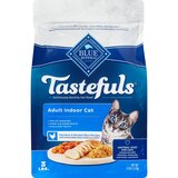 BLUE Buffalo Tastefuls Adult Indoor Dry Cat Food, Chicken & Brown Rice, 3 lb, thumbnail image