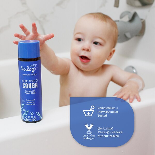 Oilogic Baby Stuffy Nose & Cough Vapor Bath, 9 FL OZ