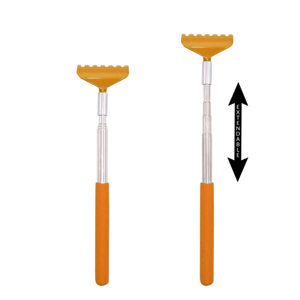 Nuvomed Extendable Fork  Shaped Back Scratcher, Assorted Colors
