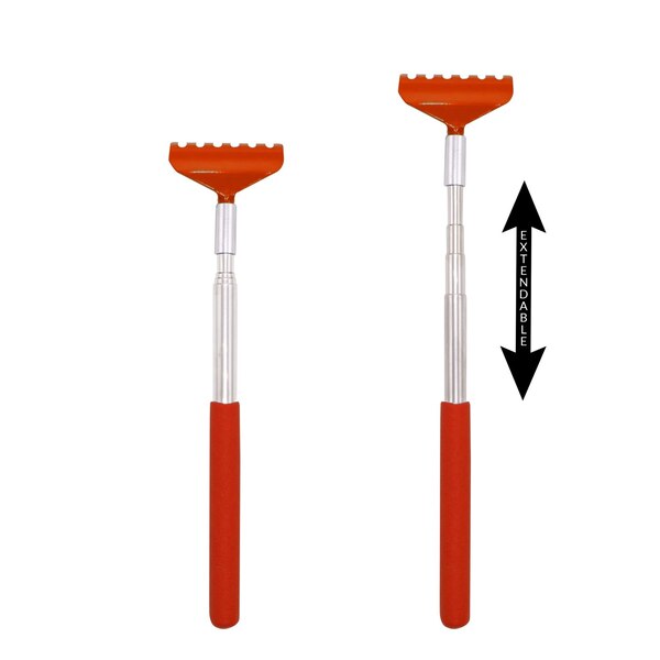 Nuvomed Extendable Fork  Shaped Back Scratcher, Assorted Colors