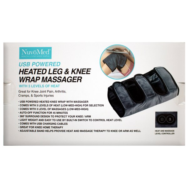 Nuvomed Heated Leg & Knee Wrap Massager