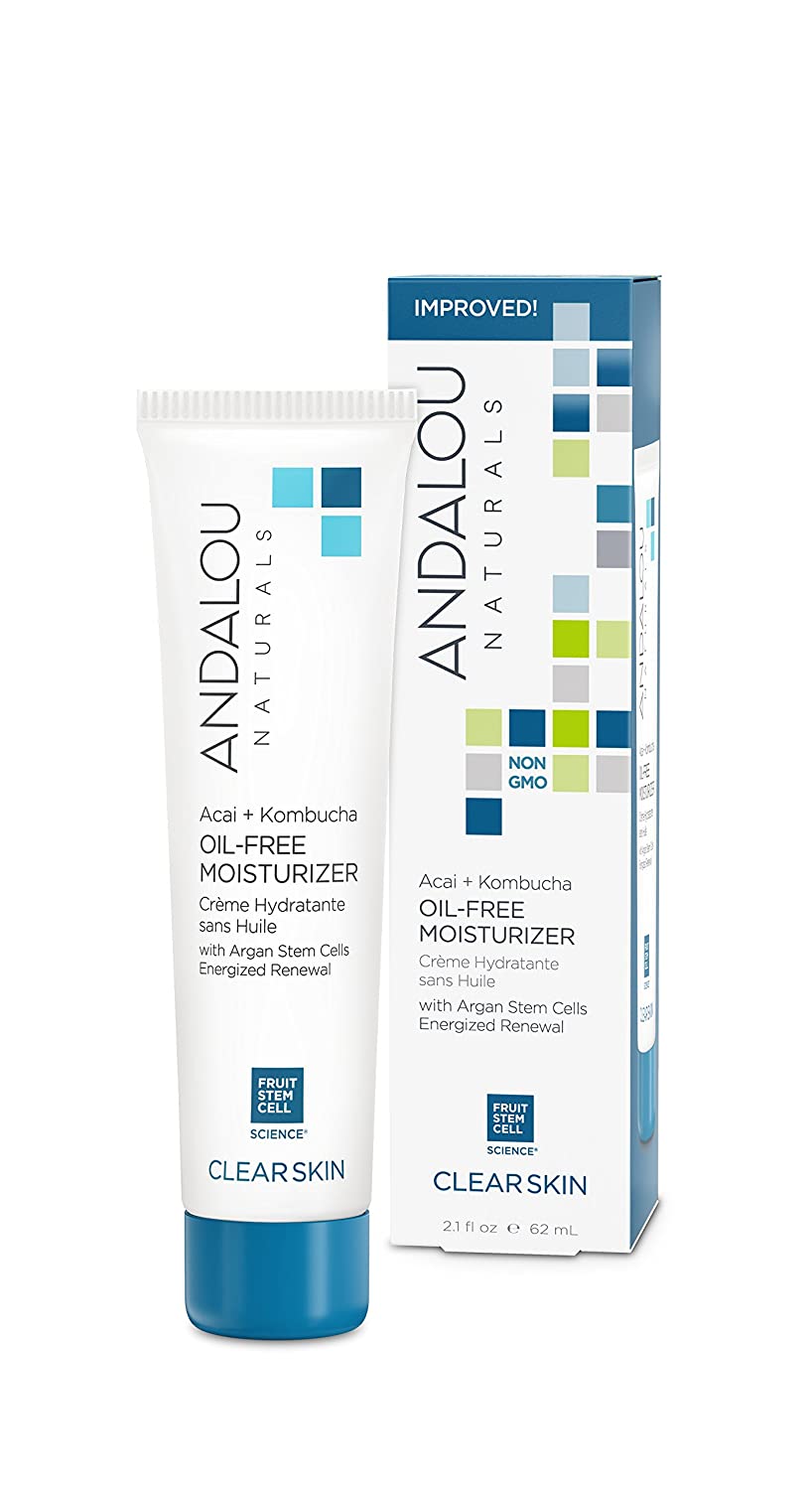 Andalou Naturals Acai Plus White Tea - Hidratante sin aceite, 2.1 oz