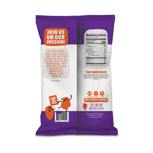 Spudsy Cinnamon Churro Sweet Potato Puffs, 4 oz