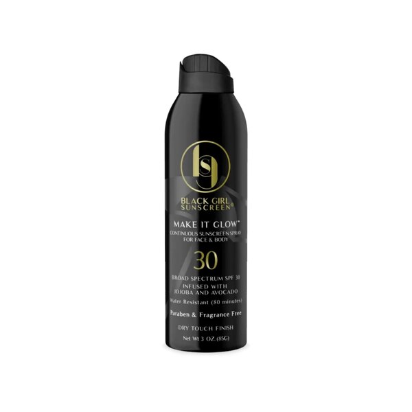 Black Girl Sunscreen Make It Glow Sunscreen Spray, SPF 30