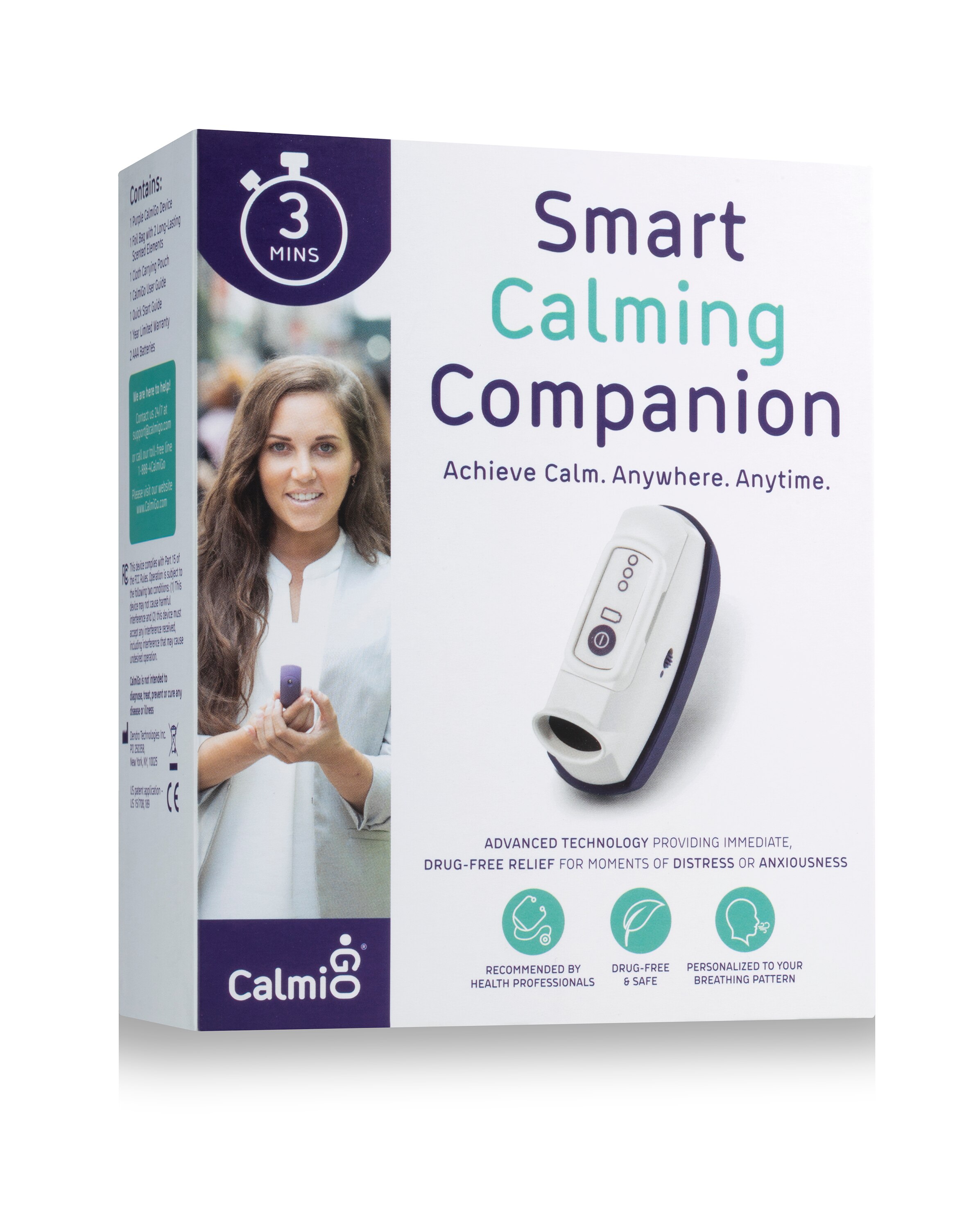 CalmiGo Smart Calming Companion - Purple