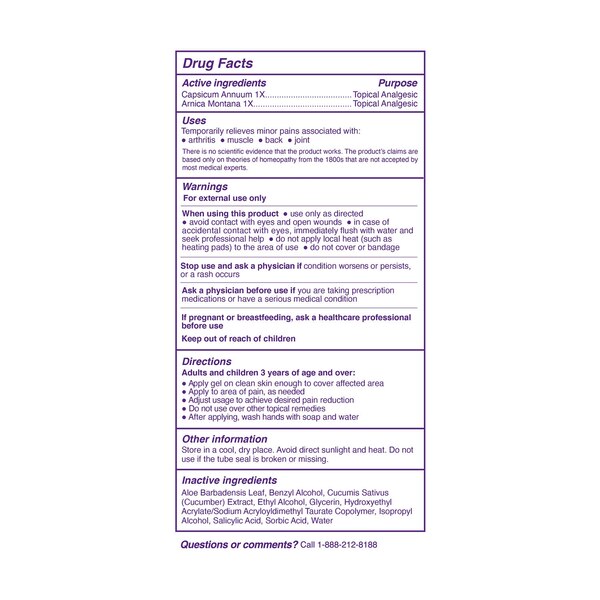 Capsiva Arthritis Pain Relief Gel, 3 OZ