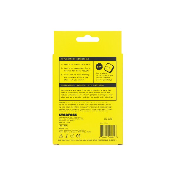 Starface Hydro-Stars Hydrocolloid Pimple Patches Refill, 32CT