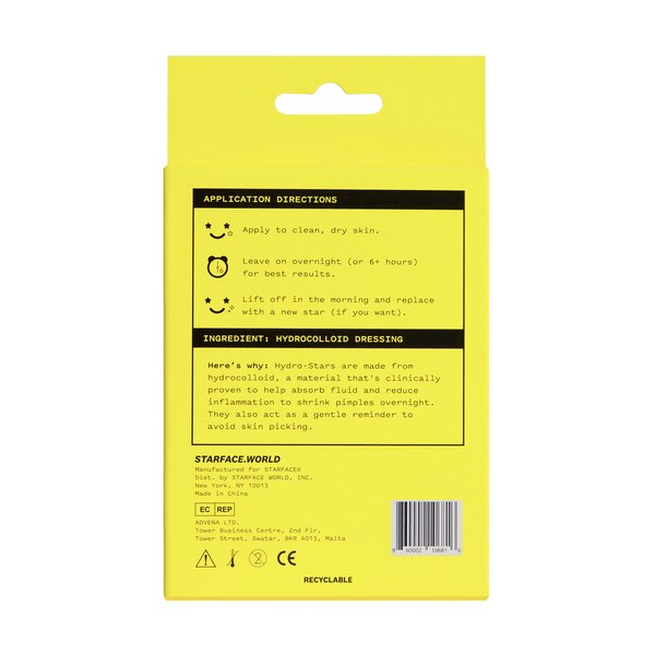 Starface Hydro-Stars Hydrocolloid Pimple Patches Refill, 32CT