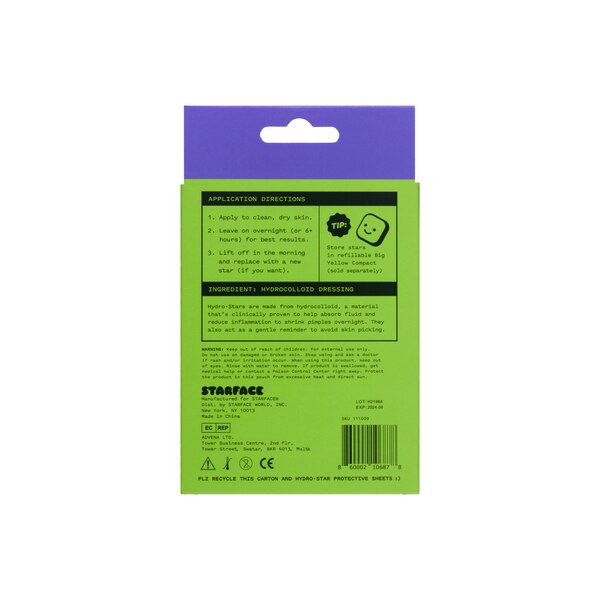 Starface Hydro-Stars Party Pack Hydrocolloid Pimple Patches, 32CT