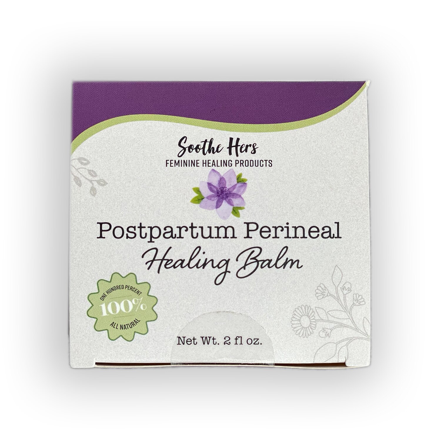 Soothe Hers Postpartum Healing Balm | All Natural Salve | Cooling Relief for Moms, 2 oz