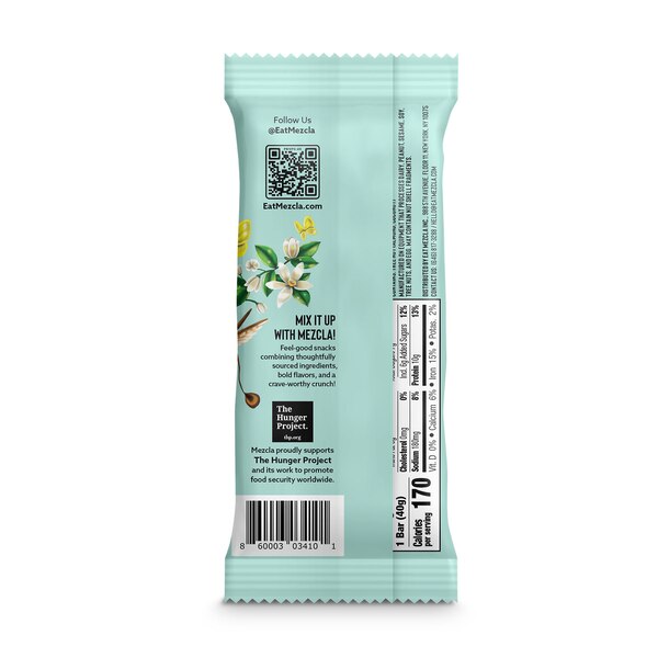 Mezcla, Matcha Vanilla Bar with Pea Protein, 1.4 oz