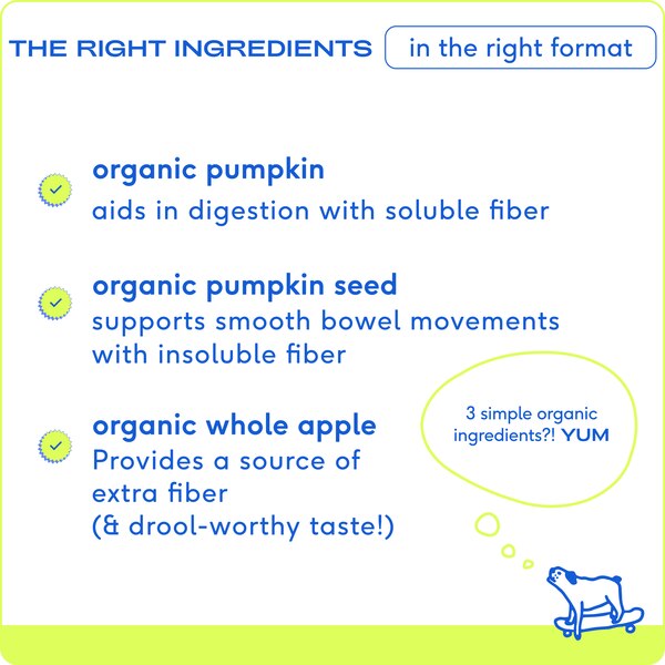 Native Pet Organic Pumpkin Fiber Powder Dog Supplement, 8 oz.
