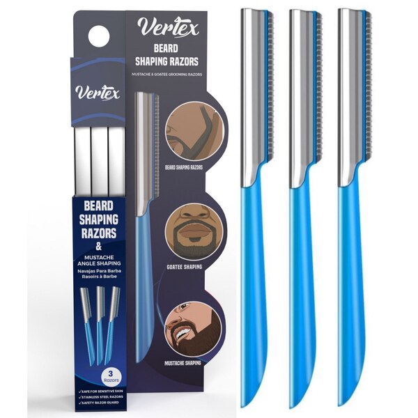 Vertex Beard Shaping Razors, 3 CT