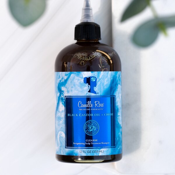 Camille Rose Black Castor Oil & Chebe Scalp Treatment Shampoo, 12 OZ