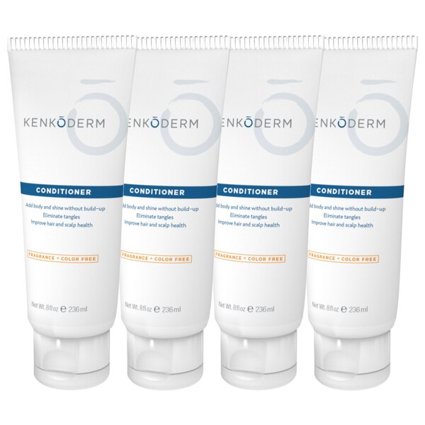 Kenkoderm Conditioner for Sensitive Hair and Skin - 8 oz, 4 Tubes