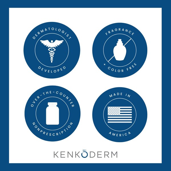 Kenkoderm Conditioner for Sensitive Hair and Skin - 8 oz, 4 Tubes