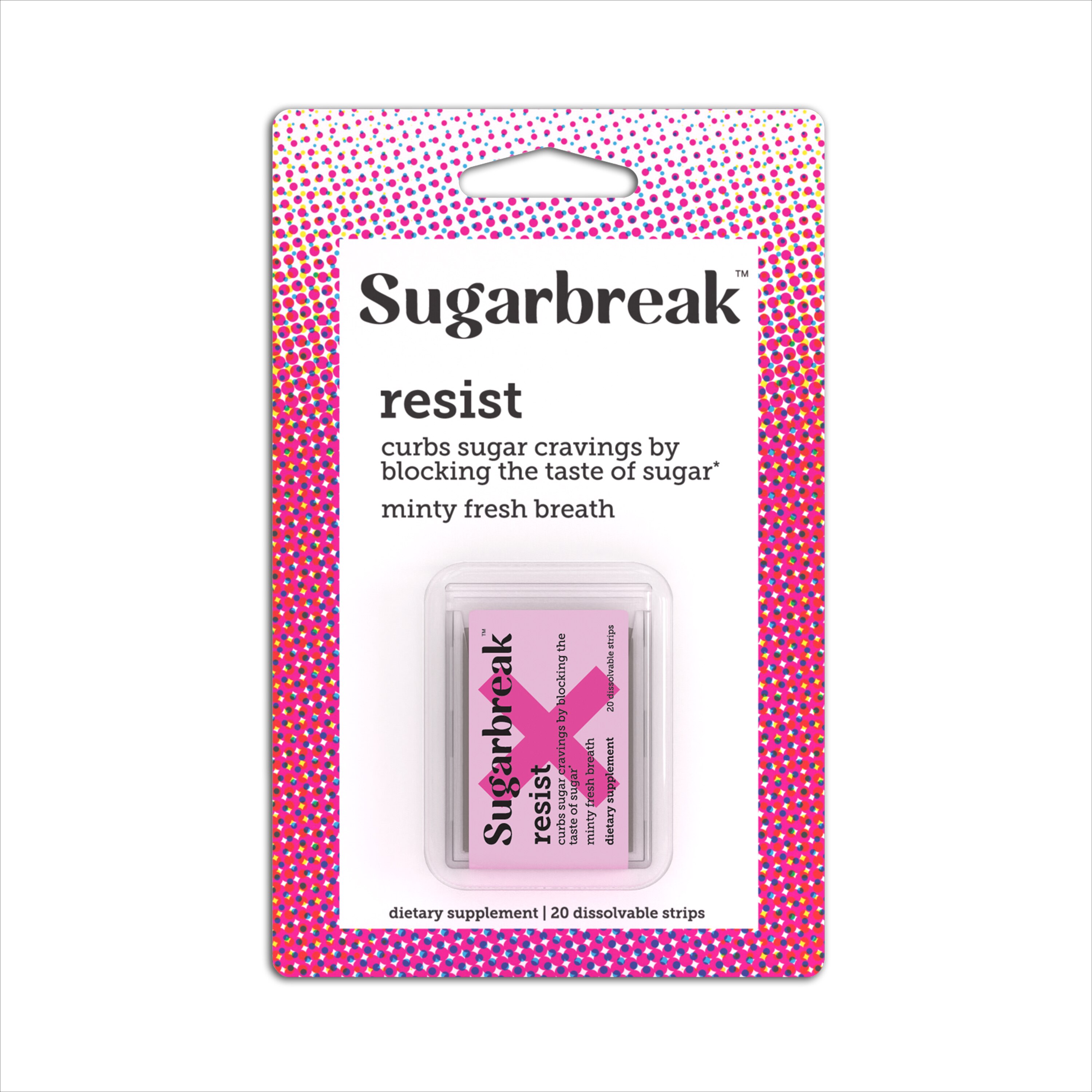 Sugarbreak Resist Strip Adult Mint, 20 CT