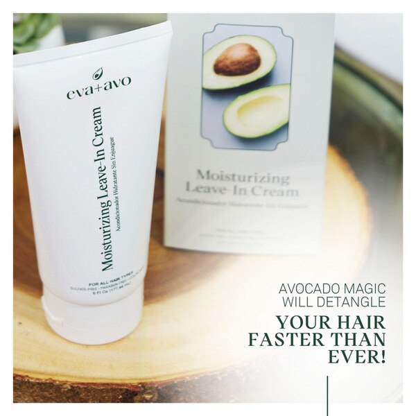 Eva+Avo Moisturizing Leave-In Cream, 6 OZ