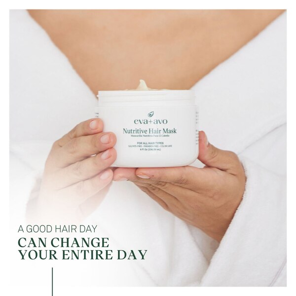 Eva + Avo Nutritive Hair Mask, 8 OZ