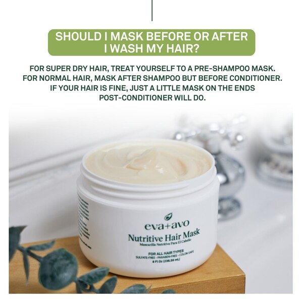 Eva + Avo Nutritive Hair Mask, 8 OZ